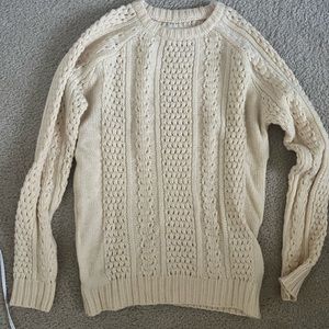 Cream knit sweater
